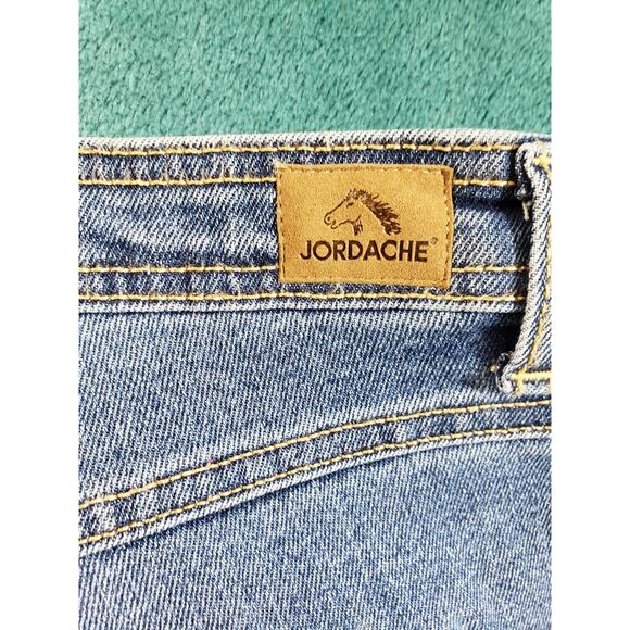 Jordache Jeans Size 14 Womens Blue Stretch Pants Denim High Rise Curvy Mom - Picture 12 of 13